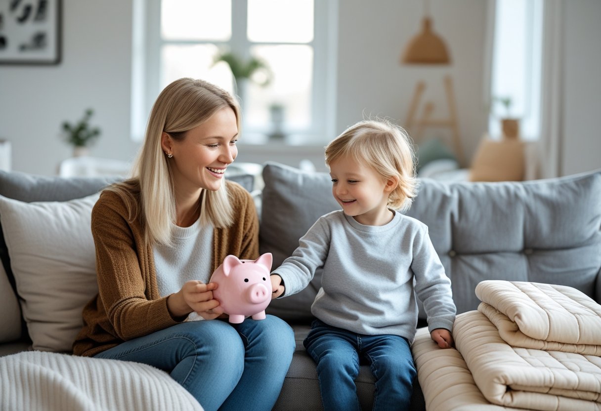 Sådan kan du nemt betale med børnepenge for en tyngdedyne